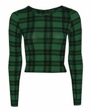 WOMENS CROP TOP PRINTED LONG