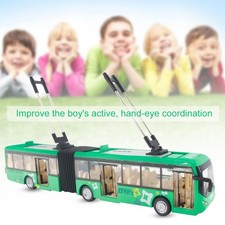 1:48 CS0133 Electronic City Bus Light Car Educational Toy For Children Kids