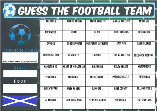 Guess the scottish football - guess,