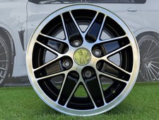 4X 15 Inch 4X130 Black Polished Cosmic Oldschool Style Wheels Fits For: Lancia