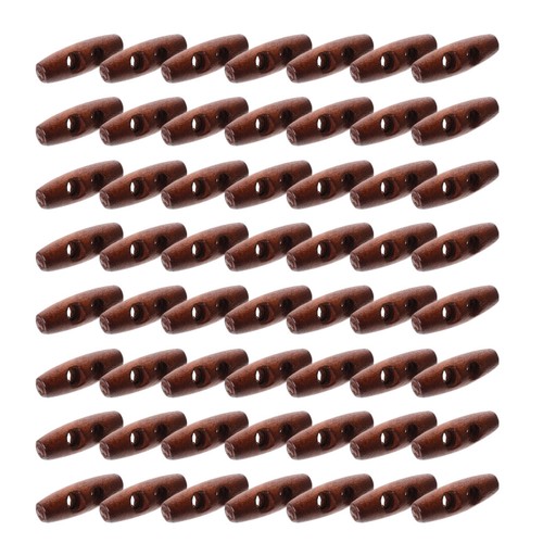 50pcs wooden coat horn - wooden, buttons