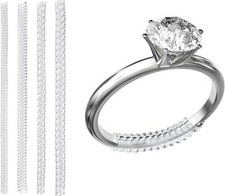 Invisible Ring Size Adjuster Silicone Transparent Ring Guard for Loose Ring 4Pcs