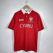 Vintage Kooga Wales Rugby Shirt Mens L Red 2005 Grand Slam WRU Cymru Union