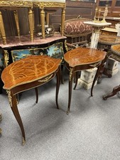 Pair Louis XV Style Marquetry