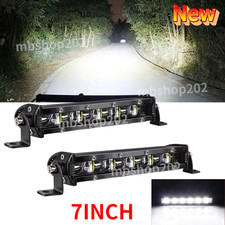 2Pcs 7inch LED Work Light Bar
