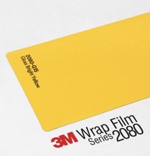 3M 2080 G15 GLOSS BRIGHT YELLOW VINYL WRAP 1m x 1524mm