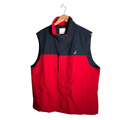 Nautica gilet mens large red - nautica,