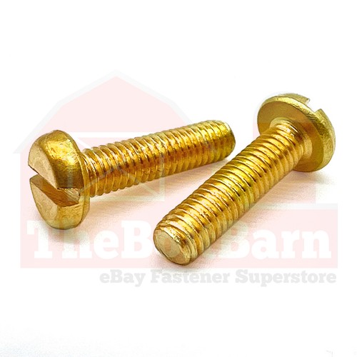 Brass slotted fillister - #6-32,