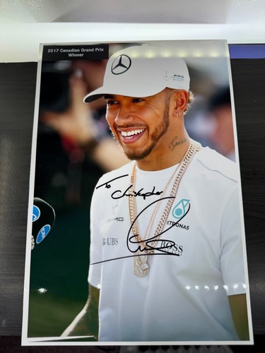 Lewis hamilton hand signed - lewis,