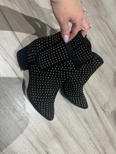 Women's black studded shoes