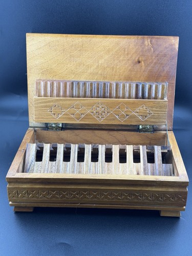 Vintage carved wooden - carved,