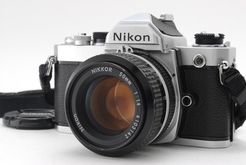 Nikon silver 35mm slr film - slr,