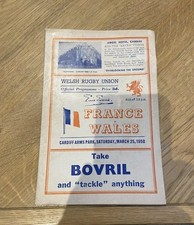 RUGBY PROGRAMME WALES v FRANCE