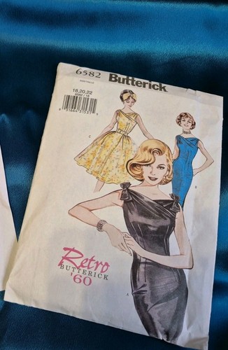 Butterick 6582 retro 60s dress - retro,