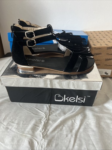 Kelsi black fringe double - kelsi,