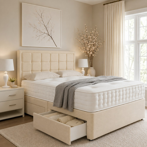 Reinforced divan bed - reinforced,