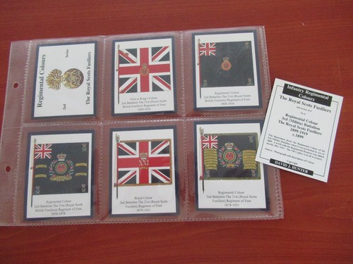 Regimental colours trade cards - regimental,