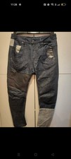 Diesel Patchwork Leather Jeans