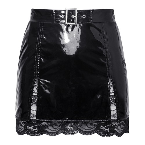 Women pvc wet look leather - pvc,