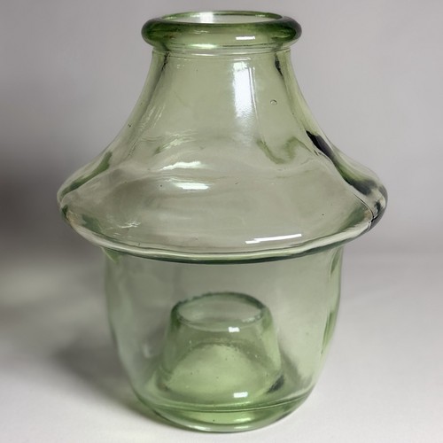 Green glass wasp fly - glass,