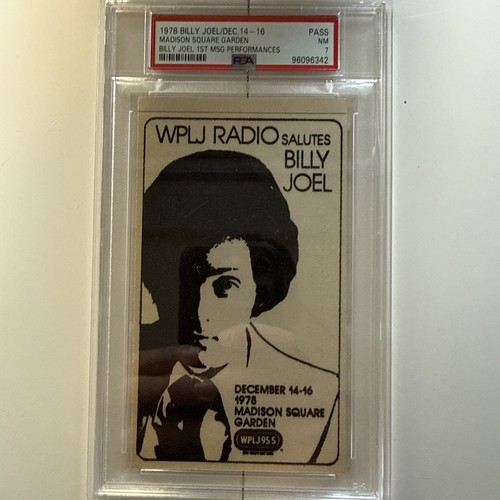 1978 billy joel backstage - 1978, pass
