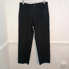 Next Mens Trousers Black Waist