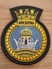 HMS Ark Royal Embroidered Biker Patch