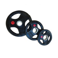 Olympic 2" Tri Grip Weight Plates Discs Set Cast Iron Rubber Home Gym 2.5KG-25KG