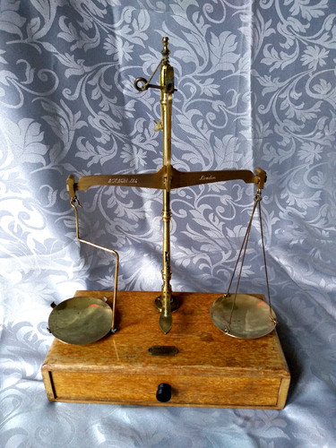 Vintage brass pharmaceutical - brass,