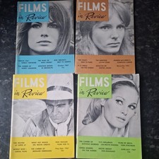 Vintage Films in Review Magazine X 4 Editions,  1967, VGC First Ed