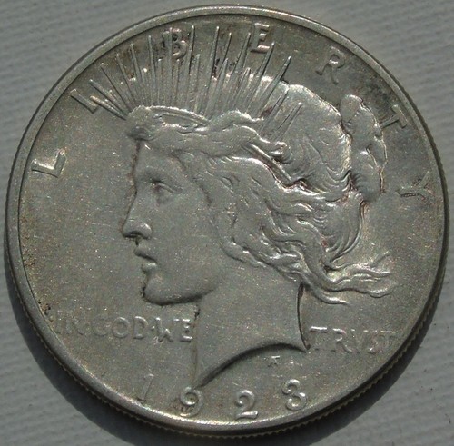 1923 usa silver peace dollar - 1923-s,