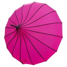 Pagoda Umbrella Pink Black