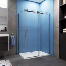 Bathroom frameless sliding - frameless,