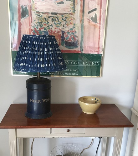 Handmade blue cotton voile - handmade,