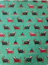 Christmas Sausage Dog Poly