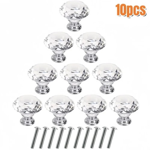 10pcs crystal diamond glass - 10pcs,
