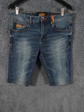 Superdry Shorts Men W32 Blue