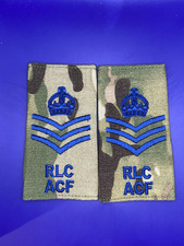 CIIIR MTP ACF Rank Slides - Royal Logistic Corps RLC Staff Sergeant SSgt (Pair)