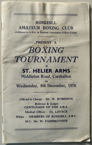 1976 vintage program - program, rosehill