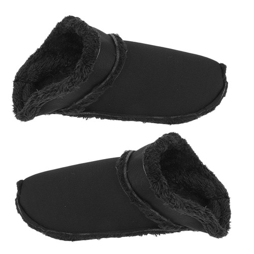 Cozy black plush - cozy, shoe