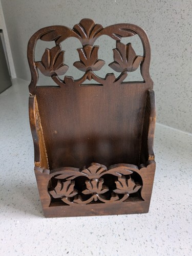 Vintage wooden fretwork letter - wooden,