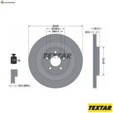 2x BRAKE DISCS 92178005 FOR