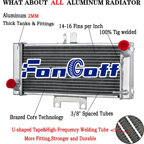 Aluminum coolant radiator for - aluminum,