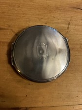 Solid Silver Art Deco Compact