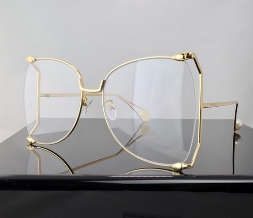 Gucci gg0252s gold clear - gucci,