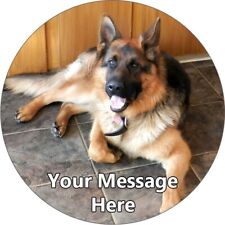 German Shepherd Edible Icing
