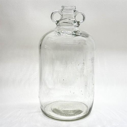 Clear glass demijohn bottle - demijohn,