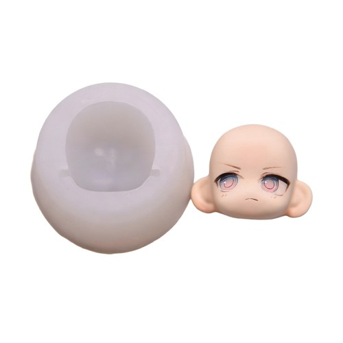 Polymer ceramic clay doll face - polymer,