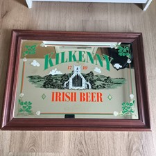 Kilkenny Irish Beer Mirror Guinness Pub Advertising