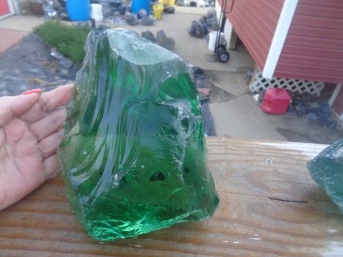 Glass rock slag - glass, clear
